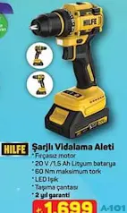 HİLFE ŞARJLI VİDALAMA ALETİ fiyat ve kampanya bilgisi